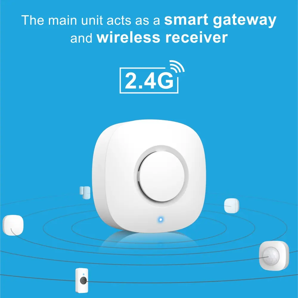 智能集线器,智能家居网关,RL-WIFI05DC-G3,图雅智能,2.4GHz WiFi,自动化,推送通知,支持高达15 RF 433MHz子设备2