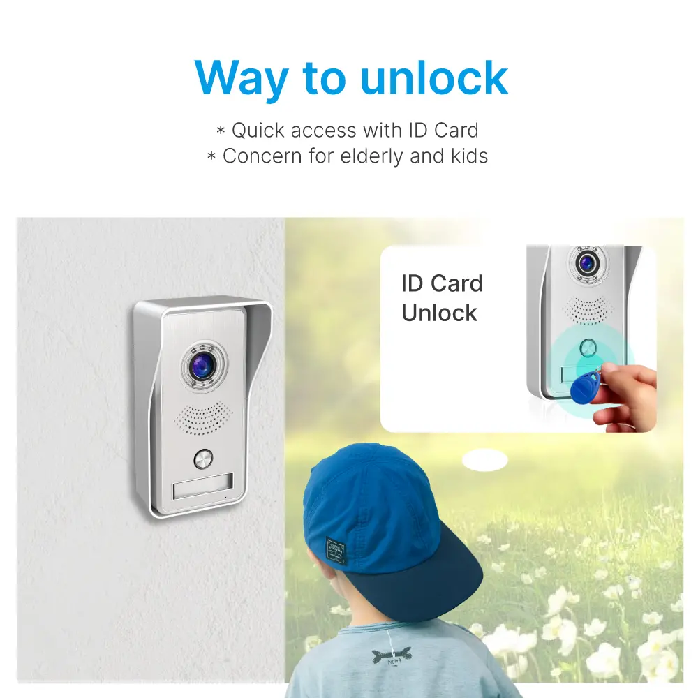 7英寸WIFI AHD视频门电话 # RL-A17IID-TY-使用Tuya智能应用程序-200万像素AHD摄像头。 -16个旋律供选择。-电动锁和门锁连接。 -身份证解锁。_ 04