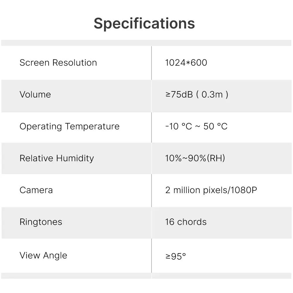 7英寸WIFI AHD视频门电话 # RL-A17IID-TY-使用Tuya智能应用程序-200万像素AHD摄像头。 -16个旋律供选择。-电动锁和门锁连接。 -身份证解锁。_ 14