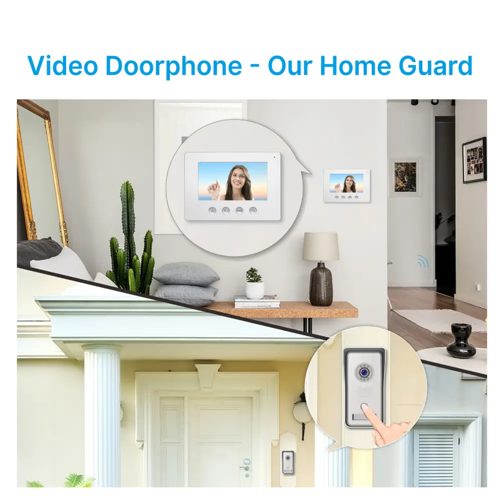 7英寸WIFI AHD视频门电话 # RL-A17IID-TY-使用Tuya智能应用程序-200万像素AHD摄像头。 -16个旋律供选择。-电动锁和门锁连接。 -身份证解锁。_ 11
