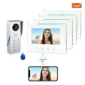 Video door phone, RL B17AE4 TY, 4 families, 4 wires, Tuya WiFi, 7”AHD screen, 1024×600, 1080P HD camera, hands free, ID card unlocking_m1