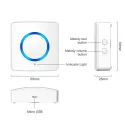 Indoor siren and chime for smart home, RL WALM01, Tuya smart, 2.4GHz WiFi, 90dB, no hub needed, automation 2