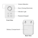 Magnetic door sensor for smart home, RL WD02, keypad control, 100dB, Tuya smart, 2.4GHz WiFi, no hub needed, automation, push notification 2